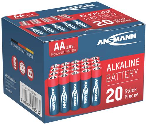 Ansmann LR06 Red-Line Mignon (AA)-Batterie Alkali-Mangan 1.5V 20St. von Ansmann