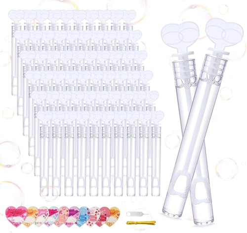 Anstore Seifenblasen Hochzeits 60 Stück, Mini Seifenblasen mit Herzgriff, Seifenblasen Set mit Herzförmiger Beschreibbarer Karte Party, Geburtstage, Hochzeit, Taufe Anstore Seifenblasen Hochzeits 60 Stück, Mini Seifenblasen mit Herzgriff, Seifenblasen Set mit Herzförmiger Beschreibbarer Karte Party, Geburtstage, Hochzeit, Taufe von Anstore
