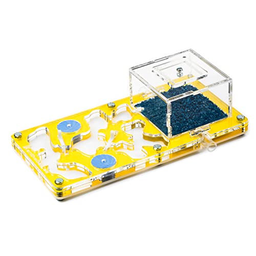 AntHouse.es - Hormiguero Acryl Hori-Acri 10x20x1,3 cm | Gelb | Schaumstoff-Feuchtigkeitssystem | Inklusive Ameisen von AntHouse