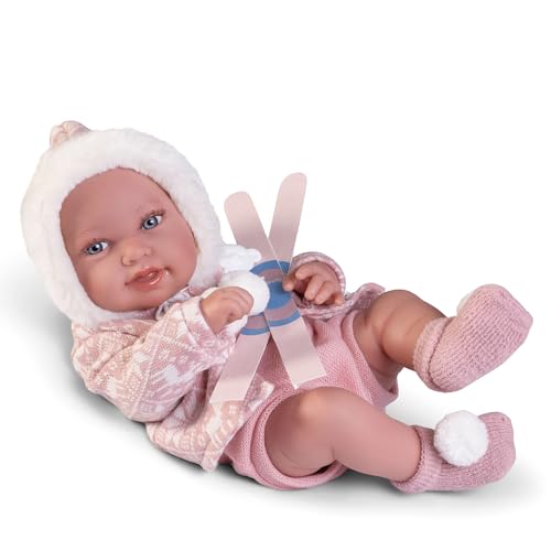 Antonio Juan 50406 Puppen für Neugeborene, Skisport, Körper aus Vinyl, 42 cm, mit Zubehör, Kollektion 2024 von Antonio Juan