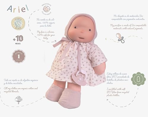 Antonio Juan Muñecas Ariel Rosa mit Verdeck für Paare. Organic Doll von Antonio Juan