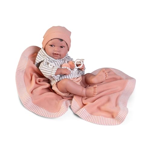 Antonio Juan Puppen | Neugeborenes PIPO mit Handtuch für Paare, Körper aus Vinyl, 42 cm mit besonderer Haptik, Ref. 50413 - Kollektion 2024 von Antonio Juan