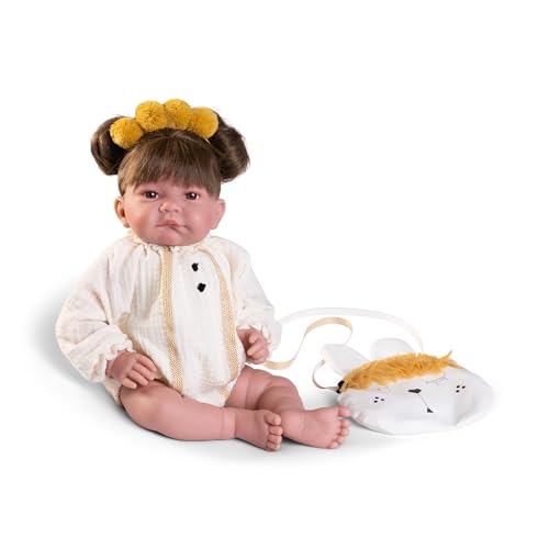 Antonio Juan Puppen für Neugeborene Nica Pferdeschwänze | Puppe mit Strampler und Zubehör | Kollektion 2024 | Freundin zum Spazierengehen | 42 cm - Ref. 33366 Antonio Juan Puppen für Neugeborene Nica Pferdeschwänze | Puppe mit Strampler und Zubehör | Kollektion 2024 | Freundin zum Spazierengehen | 42 cm - Ref. 33366 von Antonio Juan