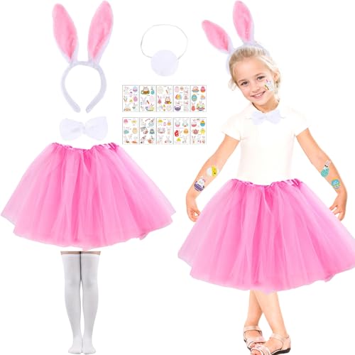 Antsparty 5-teiliges Kaninchen-Kostüm-Set, Hase, Kostüm für Mädchen und Jungen von Antsparty