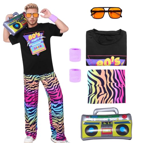 Antsparty 80er Jahre Verkleidung Herren 80er Jahre Kostüm für Motto Disco Party Antsparty 80er Jahre Verkleidung Herren 80er Jahre Kostüm für Motto Disco Party von Antsparty