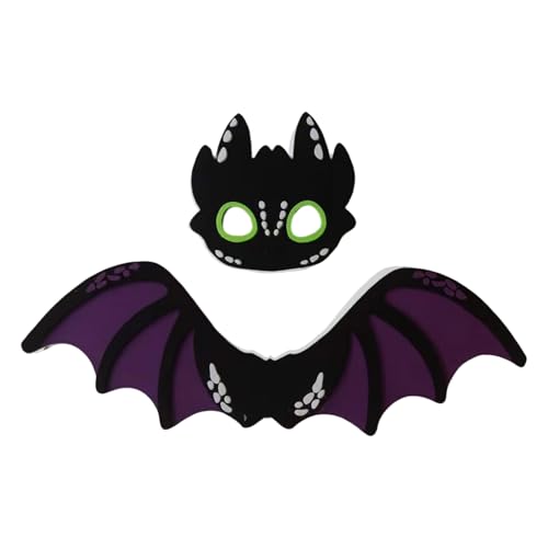 Antsparty Drachenflügel Masken Set, Drachen Kostüm für Kinder von Antsparty