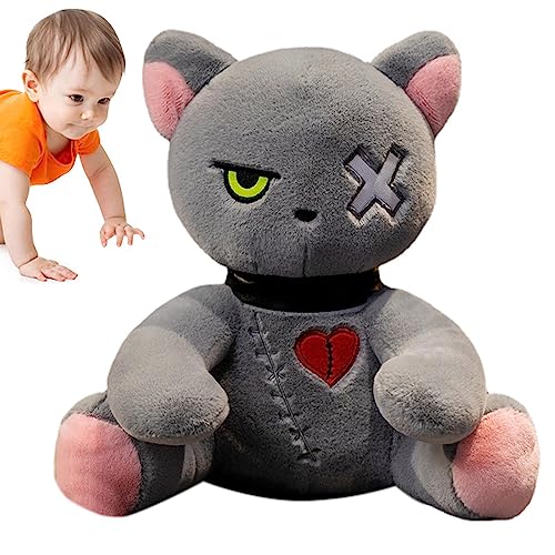 Anulely Goth Tier Plüschtier Hase, Halloween Dreadful Plüschtier, Kissen, Osterhase, Geschenk zum Geburtstag oder Weihnachten Anulely Goth Tier Plüschtier Hase, Halloween Dreadful Plüschtier, Kissen, Osterhase, Geschenk zum Geburtstag oder Weihnachten von Anulely