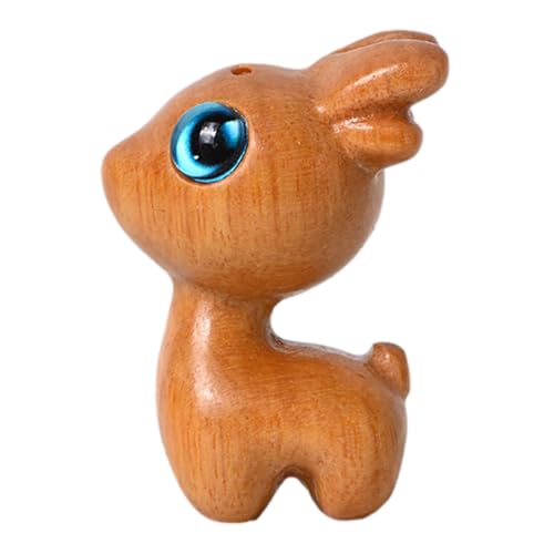 Anulely Hirschstatue, Hirschstatue aus Holz | Miniaturfiguren, Miniatur-Spielzeug für Jungen und Mädchen, Dekoration des Hauses für Geburtstagsfeier, Weihnachtsfeier von Anulely