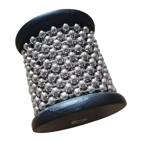 Anulely Instrument Klein - Hand Percussion Instrumente - Holz Percussion Musikinstrument Pop Hand Shaker mit Metallperlen für Band Anulely Instrument Klein - Hand Percussion Instrumente - Holz Percussion Musikinstrument Pop Hand Shaker mit Metallperlen für Band von Anulely