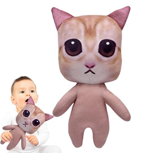 Anulely Plüschtier Katze, Plüschtier Katze, realistisches Simulationsspielzeug, realistisches Katzenspielzeug, Plüschtier, Katze, Cartoon-Kätzchen, von Anulely
