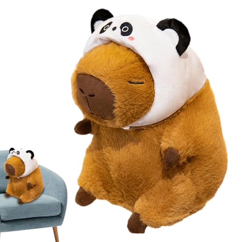 Capybara Plüschtier, Capybara, Simulation eines niedlichen Plüschtiers, braunes Kissen, weiches Plüschtier für Erwachsene von Anulely