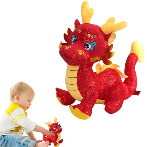 Drache | Plüschfigur Drache aus Plüsch | Chinesisches Sternzeichen Maskottchen Partyzubehör, Kuschelkissen, Neujahrsgeschenk, Ornament des Jahres des Drache | Plüschfigur Drache aus Plüsch | Chinesisches Sternzeichen Maskottchen Partyzubehör, Kuschelkissen, Neujahrsgeschenk, Ornament des Jahres des von Anulely