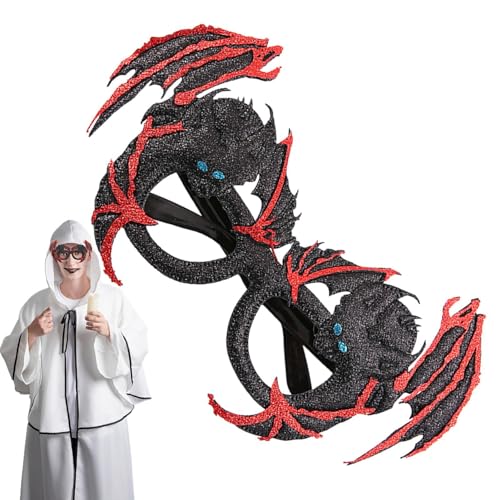 Halloween-Brille für Fledermaus-Brille, Partybrille für Erwachsene | Modische Halloween-Brille für Rollenspiele von Anulely
