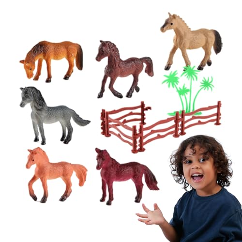 Kleine Waldtiere, Spielset mit realistischen Tierfiguren, Figuren von Huhn, Ente, Katze, Hund, Esel für Tafelaufsätze, Sammelspielzeug von Anulely