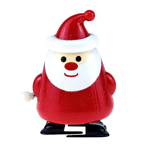 Mechanisches Weihnachtsspielzeug mit geschütteltem Kopf, Weihnachtsschneemann, Weihnachtsmann und Elch, Spielzeug zum Aufziehen, tragbar, mechanisches Spielzeug für Familie und Erwachsene von Anulely