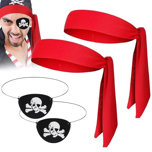 Piratenhut für Herren, Piratenzubehör, Damen, klassische Piratenkapitänsmütze, für Cosplay | Piratenparty, Piratenzubehör, Cosplay-Caps von Anulely