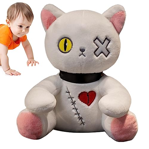 Plüschtier Hase Halloween | Weich Niedliches Kaninchen Plüsch – Goth Halloween Dreadful Plüsch Tier Doll, Kissen Osterhase, Geschenk zum Geburtstag Weihnachten von Anulely