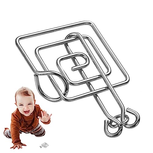Puzzles aus Metalldraht, 8-teilig, Test Mind Game Spielzeug Puzzle | Smooth Brain Teaser Puzzle Safe Multifunktional von Anulely