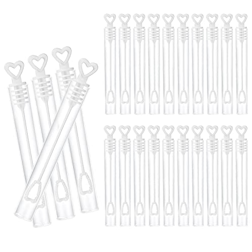 Seifenblasenflasche, herzförmige leere Seifenblasenflaschen, Seifenblasenflaschen, 24 Hochzeitsblasen für Gäste von Anulely