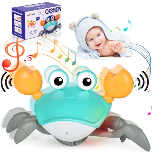 Anveltech Krabbelnde Krabbe Baby Spielzeug,Krabbeln Spielzeug mit Automatischer Vermeidung Krabbelndes Krabbenspielzeug für Babys mit Lichter und Musik Motorikspielzeug für Jungen und Mädchen Anveltech Krabbelnde Krabbe Baby Spielzeug,Krabbeln Spielzeug mit Automatischer Vermeidung Krabbelndes Krabbenspielzeug für Babys mit Lichter und Musik Motorikspielzeug für Jungen und Mädchen von Anveltech