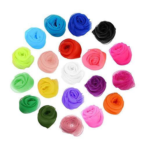 Anyasen tanztücher 20 Stück jongliertücher tücher seidentücher Gymnastiktücher Jonglier Tücher Schals für Sensorisches Werkzeug Tanzen Jonglieren Tanz Tücher 20 Farbe 60 x 60cm Anyasen tanztücher 20 Stück jongliertücher tücher seidentücher Gymnastiktücher Jonglier Tücher Schals für Sensorisches Werkzeug Tanzen Jonglieren Tanz Tücher 20 Farbe 60 x 60cm von Anyasen