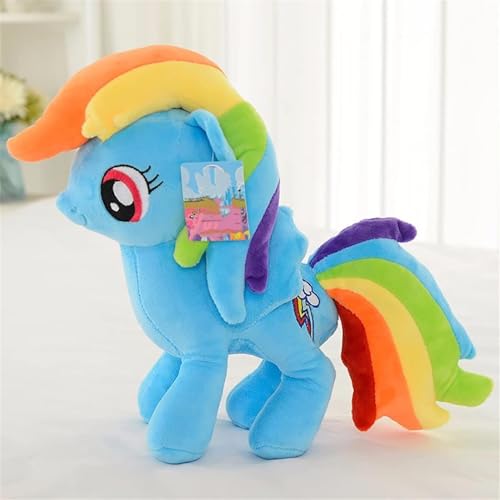 30CM My Little Pony Plüschfigur, Mein Kleines Pony Plüschtier, Kuscheltier Für Kinder, Mädchen Und Jungen, Fans Und Sammler-Blau 30CM My Little Pony Plüschfigur, Mein Kleines Pony Plüschtier, Kuscheltier Für Kinder, Mädchen Und Jungen, Fans Und Sammler-Blau von Anyhot