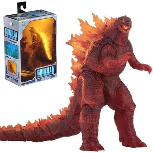Anyhot 18 cm Anime Figur 2019 Godzilla King of The Monsters Burning Godzilla Umliegende Actionfiguren Dinosaurier Sammler Modell Statue Spielzeug von Anyhot