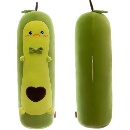 Anyhot Avocado Kawaii Stuff Großes Langes Plüschkissen Kawaii Stuff Niedliches Umarmungskissen für Kinder (100cm, Grün) von Anyhot