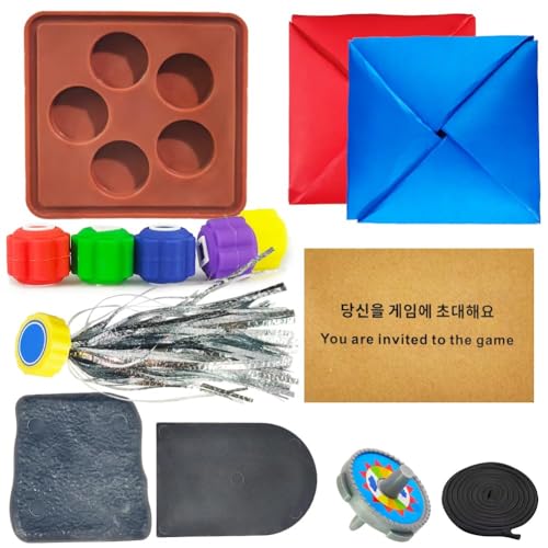 Anyhot Gonggi Koreanisches Spiel,Traditionelles Koreanisches Spielzeug für Kinder und Erwachsene,5 Verschiedene Spiele, Ideal für Hand-Auge-Koordination und Spaß, Reisen (Gonggi Set) von Anyhot