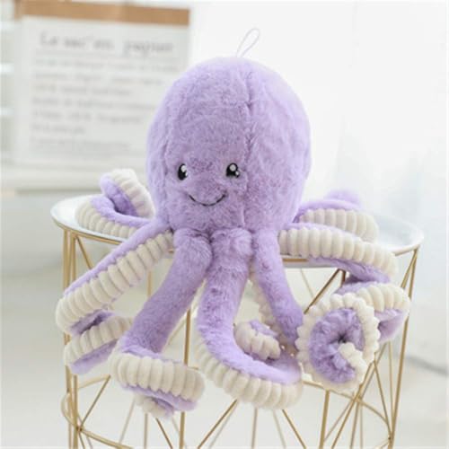 Anyhot Kreative Plüsch Puppe Krake, Kuscheltier, Baby Schlafen Beschwichtigen Sie Puppe (lila,18cm) von Anyhot