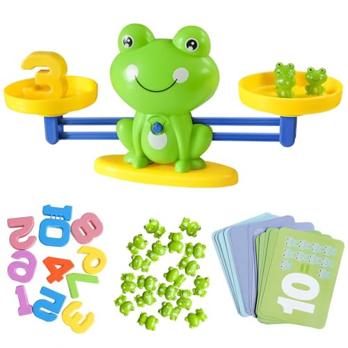 Anyhot Montessori Mathematik-Spielzeug, Mathematik-Spielzeug, Math-Spielzeug, Math-Spielzeug, Lernspielzeug, Mathematik-Spiele, Geschenke für Kinder, 3, 4, 5, 6 Jahre (Grün) von Anyhot
