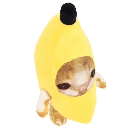 Anyhot Plüschtier Banana Cat Plüsch Cartoon Dekompression Lustig für die Heimdekoration (20 cm) von Anyhot