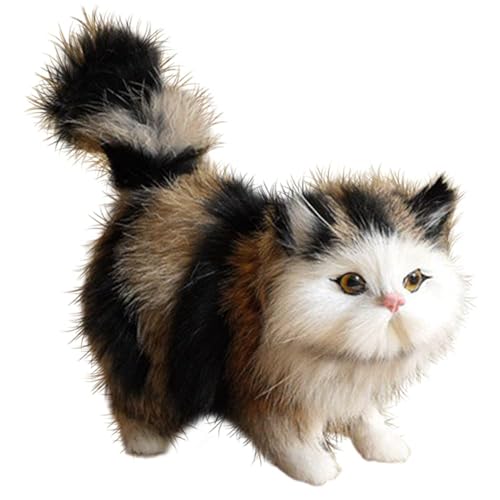 Katze Kuscheltier Spielzeug, Realistische Katze Spielzeug für Kinder Katze Plüschtiere Lebensechte Tierfiguren Stehende Kätzchen Puppe Kawaii Pelzige Plüschkatze für Kinder Geschenk-12cmx12cmx6cm Katze Kuscheltier Spielzeug, Realistische Katze Spielzeug für Kinder Katze Plüschtiere Lebensechte Tierfiguren Stehende Kätzchen Puppe Kawaii Pelzige Plüschkatze für Kinder Geschenk-12cmx12cmx6cm von Anyhot
