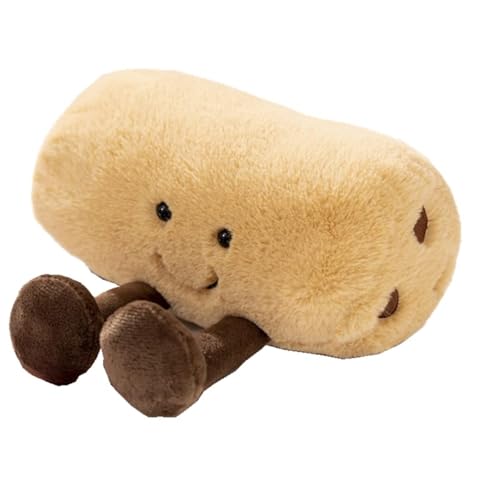 Niedliche Plüschpuppe, Brot, Kekse, Cartoon, weich, gefüllt, Plüschpuppe, Geschenk zum Geburtstag für Kinder, 23 cm Niedliche Plüschpuppe, Brot, Kekse, Cartoon, weich, gefüllt, Plüschpuppe, Geschenk zum Geburtstag für Kinder, 23 cm von Anyhot