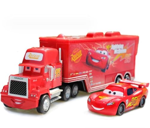 Pixar Cars 3 2pcs Chick Hicks Lightning McQueen Uncle Container Truck 1:55 Diecast Metal Modle Spielzeug Geburtstagsgeschenk für Kinder(NO.95) von Anyhot