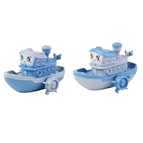 Schiff Wasserspielzeug, Boot Spielzeug, Baby Badespielzeug, Badewannenspielzeug, Spielzeug Boote für Mädchen Junge ab 3 Jahren, Blau(2pcs) von Anyhot
