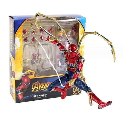 Spielzeug für Kinder Action Avengers Infinity War Eisen Spinne Statue PVC Sammelfiguren Superheld Puppe Spielzeug Modell (Color : 14cm) von Anyhot