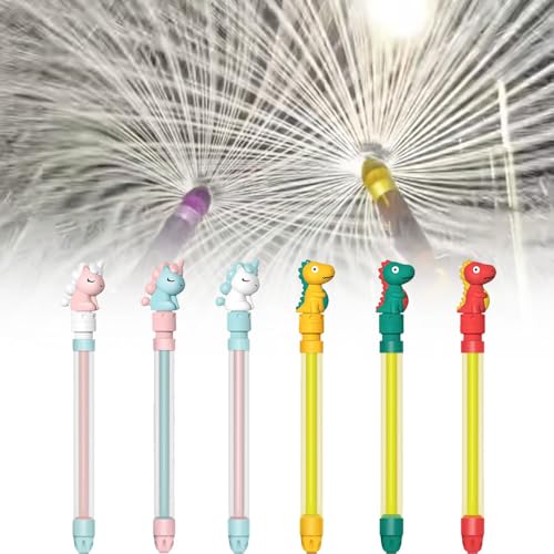 6 Stück Feuerwerk Wasserpistole Spielzeug,Wasser Feuerwerk Kinder,WassersprüHspielzeug,Romantisches Feuerwerk Water Squirter,Hochdruck Water Squirter im Feuerwerksstil zum Pool, Party,Strand von Anyingkai