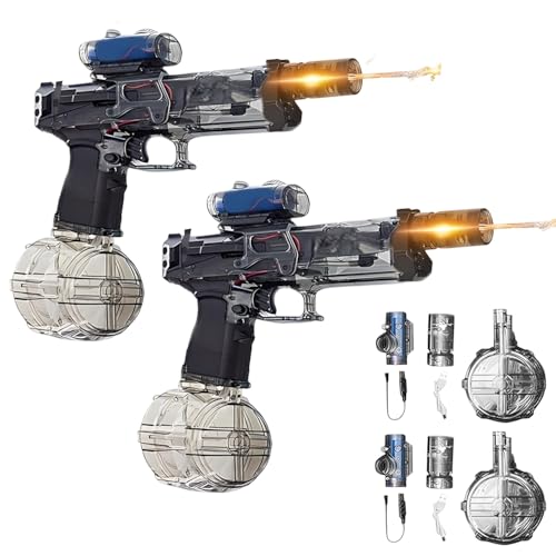 Elektrische Wasserpistole mit Lichteffekten,2 Stück Automatische Wasserpistole Elektrisch Sehr Stark,Electric Water Gun Große Kapazität 500cc Für Pool, Strand, Garten,Wiederaufladbar Elektrische Wasserpistole mit Lichteffekten,2 Stück Automatische Wasserpistole Elektrisch Sehr Stark,Electric Water Gun Große Kapazität 500cc Für Pool, Strand, Garten,Wiederaufladbar von Anyingkai