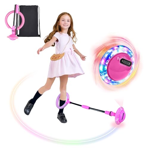 Kinder Blinkender Springring Fußkreisel mit Zähler,Swing Wheel mit Lichtrad,Blinkender Sprungball,Faltbarer Ankle Skip Ball,Jumping Ball and Skipping Rope,Sport Sprungball,Springspiele für Kinder Kinder Blinkender Springring Fußkreisel mit Zähler,Swing Wheel mit Lichtrad,Blinkender Sprungball,Faltbarer Ankle Skip Ball,Jumping Ball and Skipping Rope,Sport Sprungball,Springspiele für Kinder von Anyingkai