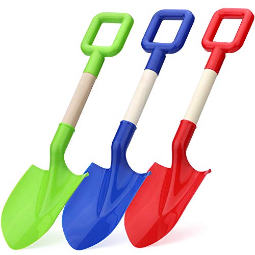 40cm lange Kinder-Strandspaten, Sandschaufeln, Spielzeug, Gartengeräte, Sandkasten, robuste Schaufel, robuster Holzgriff, ABS-Kunststoff, Spaten für Garten, Sand, Schnee, Hinterhof, Sommer, 3 Stück 40cm lange Kinder-Strandspaten, Sandschaufeln, Spielzeug, Gartengeräte, Sandkasten, robuste Schaufel, robuster Holzgriff, ABS-Kunststoff, Spaten für Garten, Sand, Schnee, Hinterhof, Sommer, 3 Stück von Anzmtosn