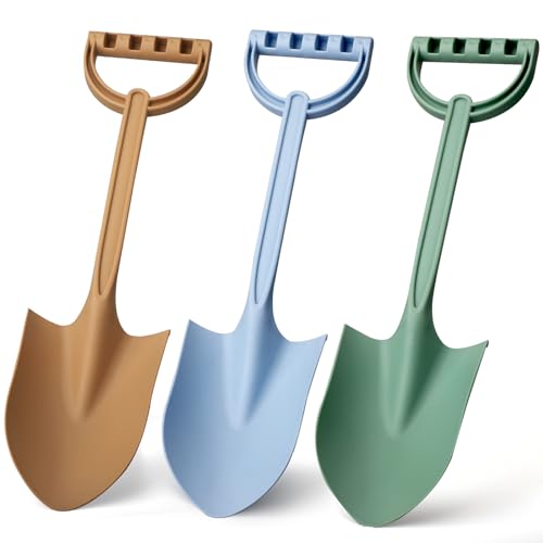 Anzmtosn 16 Inch Schaufeln, Sandspielzeug, Strand Spielzeug Set für Kinder, 40 cm Sandschaufeln, Kids Beach Toys, Strandschaufeln, Garten Spielzeug Sandkasten Gartenwerkzeuge (3-Pack) von Anzmtosn