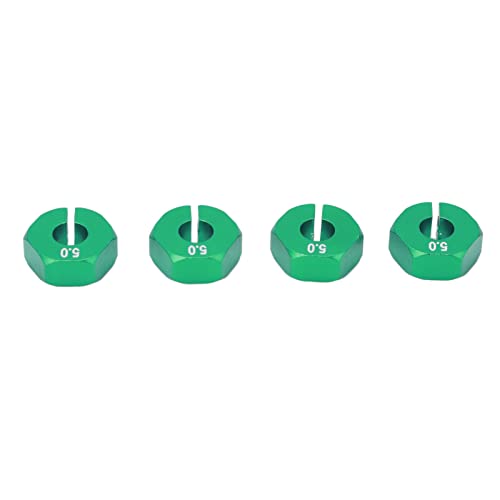 Aoaoy 4 Stücke 12mm Radsignierte Antriebsnabenadapter Kombinationskupplung mit Stiften Schrauben RC Auto Ersatzteile für 1/10 RC Car (Grün) von Aoaoy