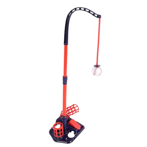 Aoaoy Baseball-Schlagmaschine für Kinder, Tangage nach oben, Verbesserung der Fähigkeiten, einstellbare Geschwindigkeit, Baseball im Freien für 6 Bälle, ideal für Kinder, die alles spielen von Aoaoy