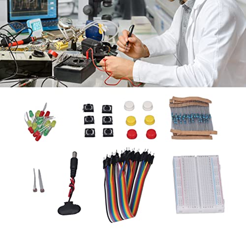 Aoaoy Elektronisches Set mit Mega-Komponenten, lustiges Sortimentsentwicklung, elektronisches Set, mit Brotbrett, 400 Löcher, für R3 von Aoaoy