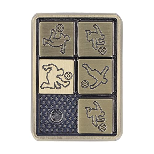 Aoaoy Fußball Muster Push Slider Spielzeug Männer Frauen Sortierbar Büro Metall Adhs Autismus Stress Relsider Slider Toys von Aoaoy