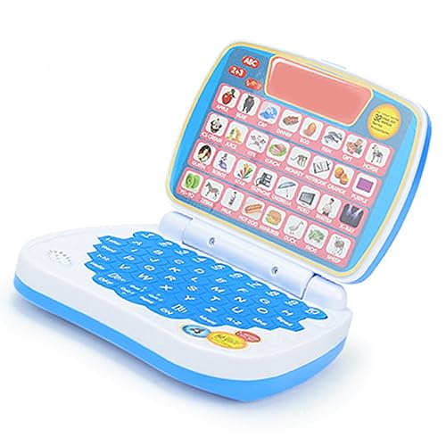 Aoaoy Intelligentes Vorschul-Lernspielzeug für Kinder, multifunktionales Lernwerkzeug mit Buchstabe, Nummer und Simulation von Form, Geburtstag (blau) von Aoaoy