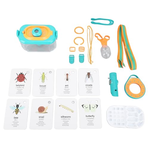 Aoaoy Kids Educational Exploration Set mit Box, Lupe, Taschenlampe, Pinzette, Fanglip, Sammlung Set für Spielzeug, Erkundung Im Freien von Aoaoy