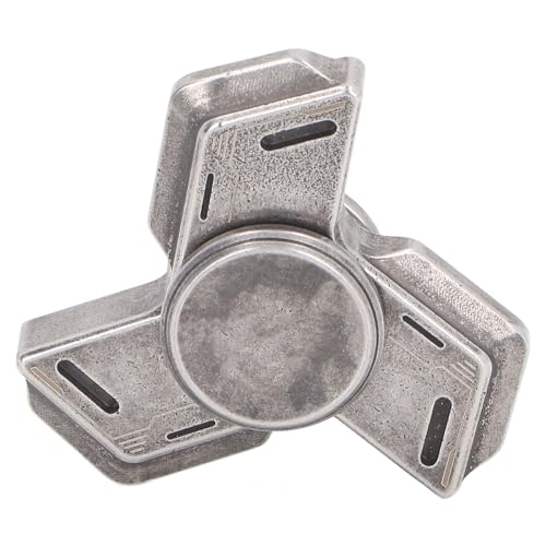 Aoaoy Metall ADHS Fingerspitze Rotierendes Spielzeug, Fingerspitzenspielzeug, Angststress Entlastung Edelstahl Handspielzeug für (Schwarz) von Aoaoy