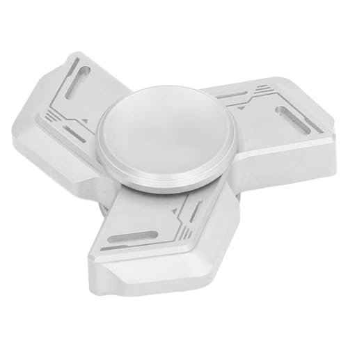 Aoaoy Metall ADHS Fingerspitze Rotierendes Spielzeug, Fingerspitzenspielzeug, Angststress Entlastung Edelstahl Handspielzeug für (Silber) von Aoaoy